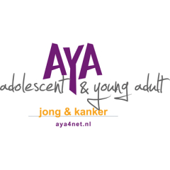 Logo AYA jong & kanker incl websitevermelding